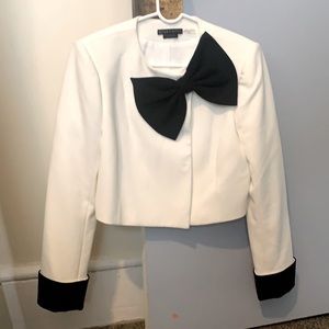 Alice+Olivia M bolero jacket w/ bow like new